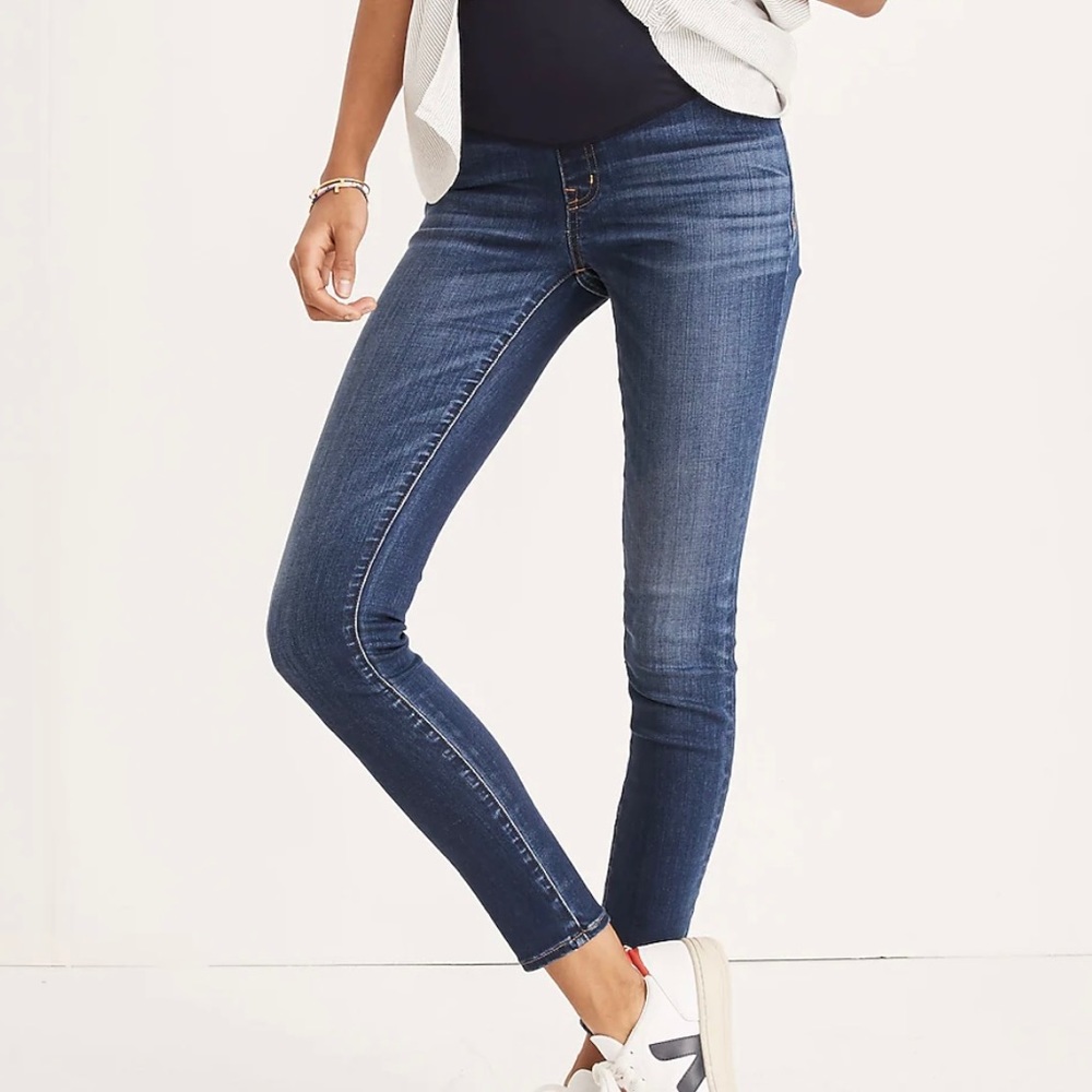Madewell Maternity Over-the-Belly Skinny Jeans in Danny Wash 29